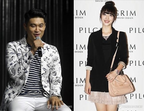 This composite photo shows Dynamic Duo's Choiza (L) and singer-turned-actress Sulli (R). (Yonhap)