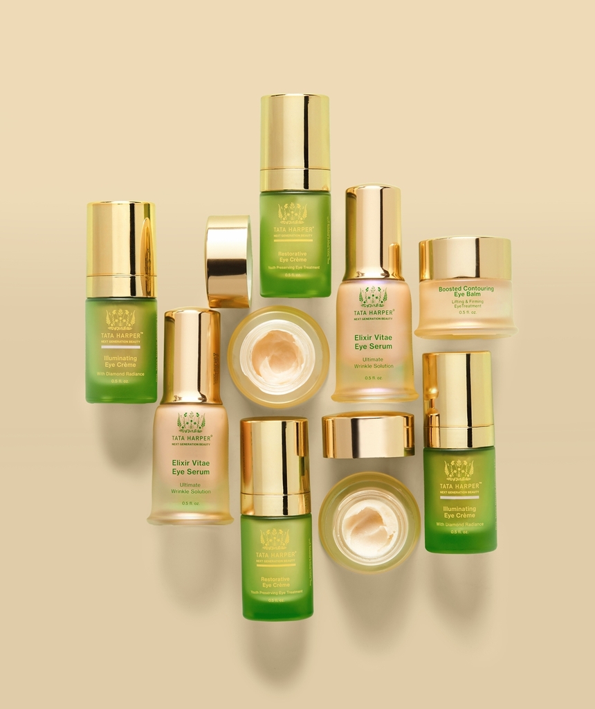 Tata Harper's skincare products are shown in this undated photo provided by Amorepacific Corp. (PHOTO NOT FOR SALE) (Yonhap)
