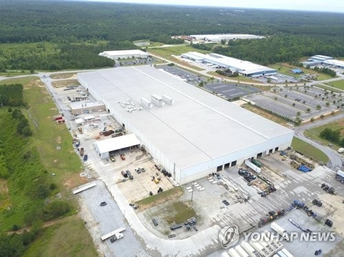 昨年６月、サムスンが公開したニューベリーの工場予定地（同社提供）＝（聯合ニュース）