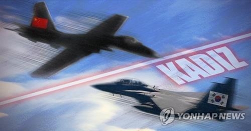 中国軍用機が２７日午前、韓国防空識別圏に進入し、韓国軍が戦闘機を緊急発進させた（コラージュ）＝（聯合ニュース）