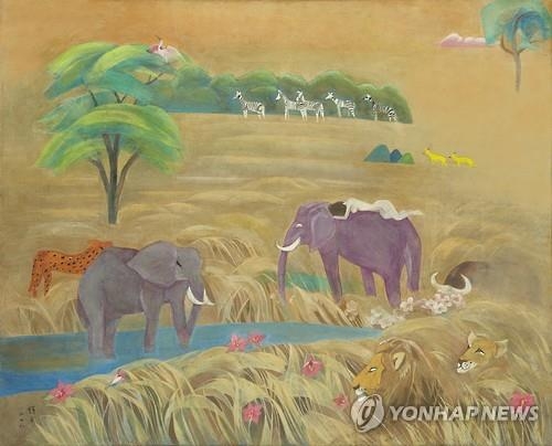 천경자 화백 작품 가격은?…최고가 12억원 - 2