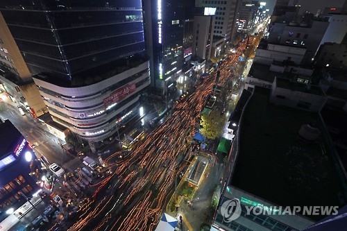 광주 금남로 촛불집회