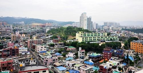 재개발사업이 진행 중인 울산중구 복산동 일대