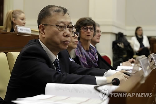 반 장기매매 국제회의에 참석한 황제푸 중국장기기증이식위원회 주석