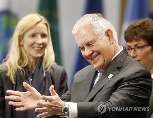독일 본에서 열린 G20회의에 참석한 틸러슨 미 국무장관(AP.연합뉴스)