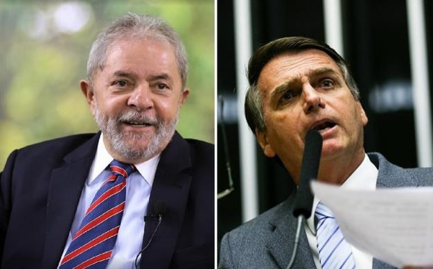 룰라 전 대통령(왼쪽)과 보우소나루 의원[브라질 뉴스포털 G1]