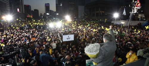 2012년 통합민주당 대선후보 때 유세 중인 문재인 후보