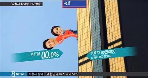 SBS 자체 그래픽 '바이폰'을 활용한 화면