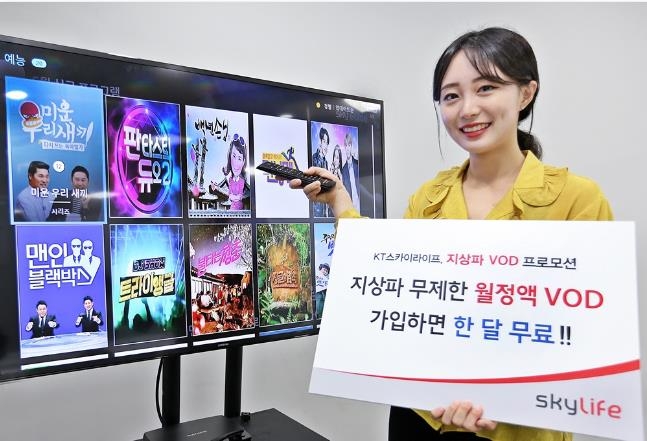 KT스카이라이프, 지상파 월정액 한달무료 프로모션