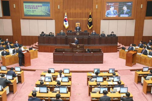 부산시의회 본회의장 모습
