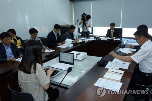 23일 목포신항서 열린 선조위 3차 1소위윈회 회의