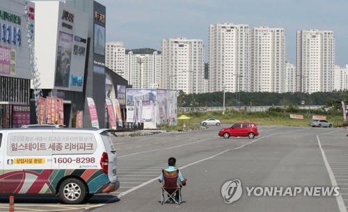 세종시 아파트 견본주택 밀집지역.