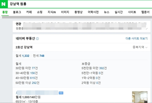 네이버 부동산, 모바일서 우대 노출 논란