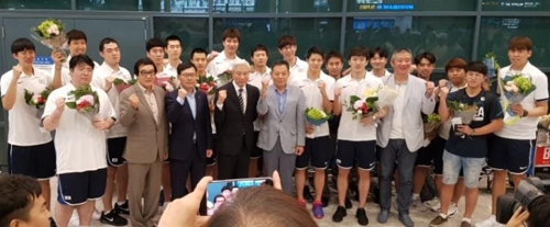 한국 농구 "화이팅"