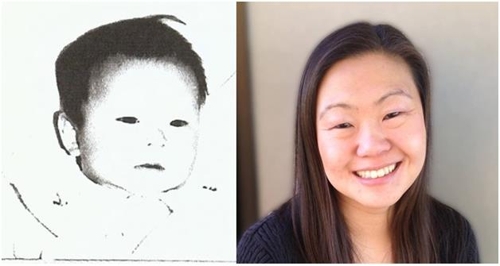 유정현 씨 입양 당시(사진 좌측)와 현재