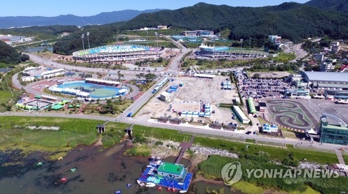 레저대회 경기장인 송암스포츠타운 전경.