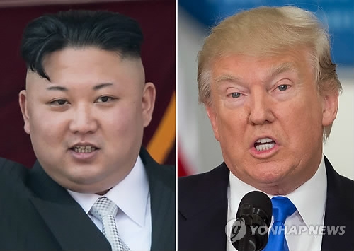 도널드 트럼프 미국 대통령과 북한 김정은 노동당 위원장