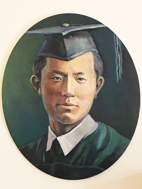 재미동포 화가 변순득이 그린 윤동주.