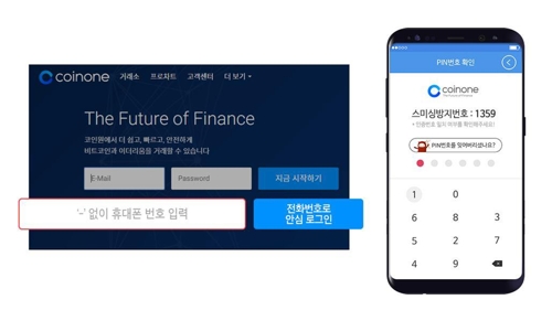에이티솔루션즈-코인원, 전화번호 안심로그인 서비스 제휴계약0