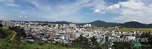 함안군 시가지 전경