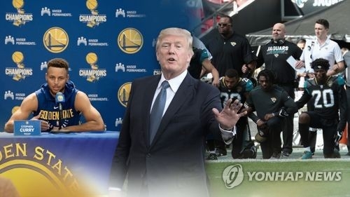 스포츠계와 충돌하는 도널드 트럼프 미국 대통령