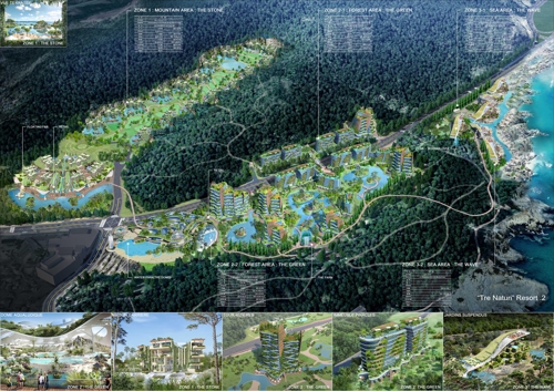 동부산관광단지 리조트 조감도