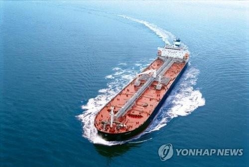 STX조선해양의 주력선종인 탱커. [연합뉴스 자료사진]