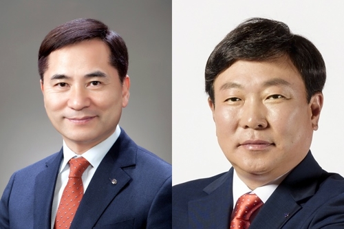 DGB대구은행 차기 은행장 후보인 김경룡(왼쪽)·박명흠 씨