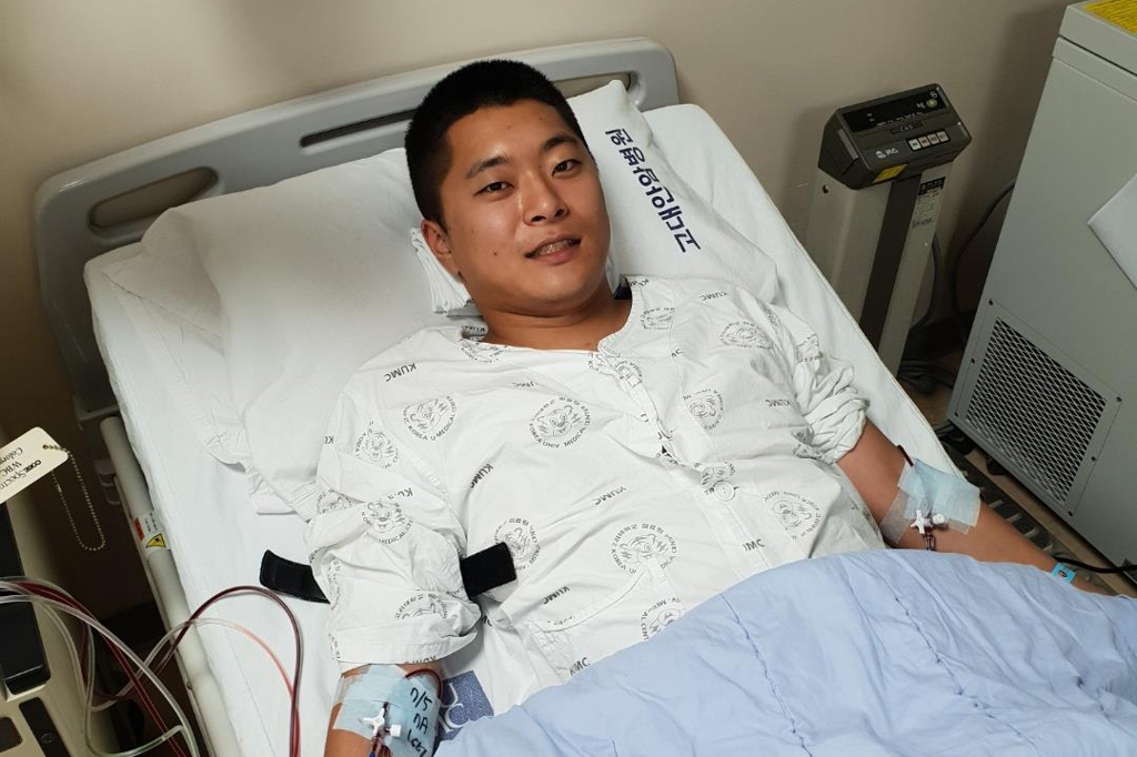 MZ에서 근무하는 육군 장교 조혈모세포 기증