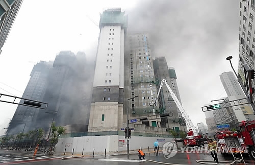 6월 26일 세종시 아파트 건설현장 화재