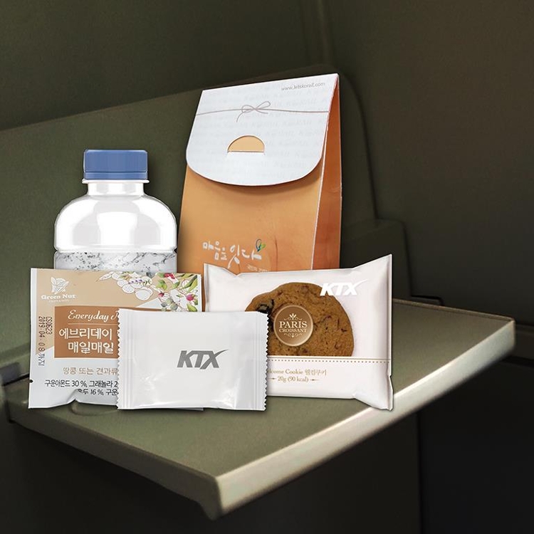 KTX 특실에서 제공되는 패키지 선물