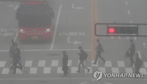 안개 낀 출근길