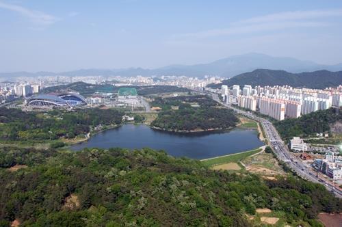 광주 중앙공원 전경.
