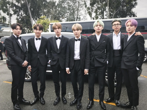 '제61회 그래미 어워즈' 참석한 방탄소년단