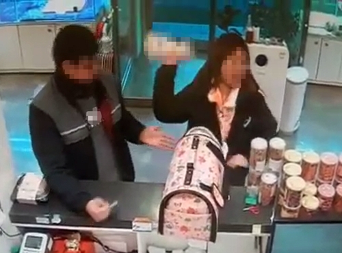 몰티즈 집어 던지는 분양인