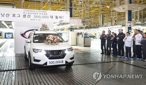 르노삼성, 닛산 로그 누적생산 50만대 돌파