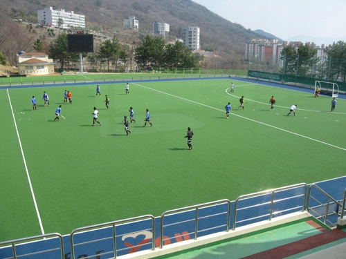 김해하키장 전지훈련