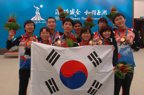 2010 광저우 아시안게임에서 금메달 독식한 한국 바둑