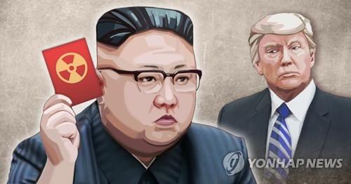 김정은-트럼프 비핵화 줄다리기(PG)