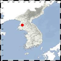 지진 발생한 북한 송림(빨간 점)