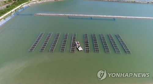 축제식 해삼 가두리 양식장