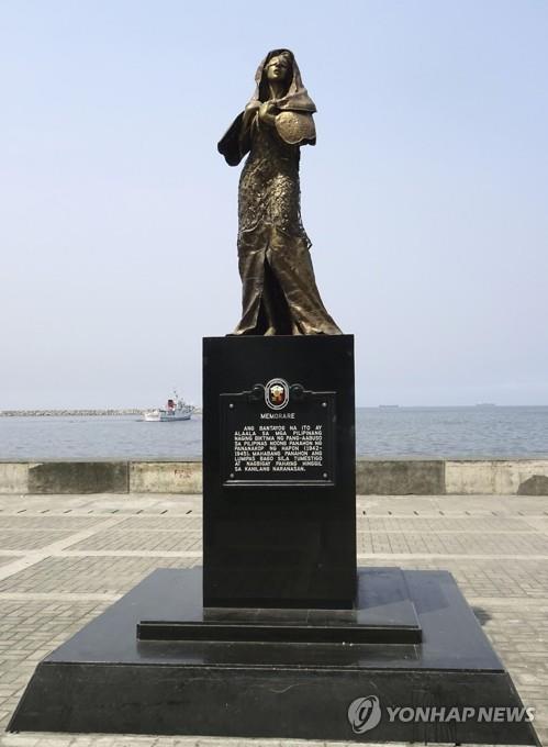 지난해 철거된 일본군 성노예 피해자 추모비와 동상