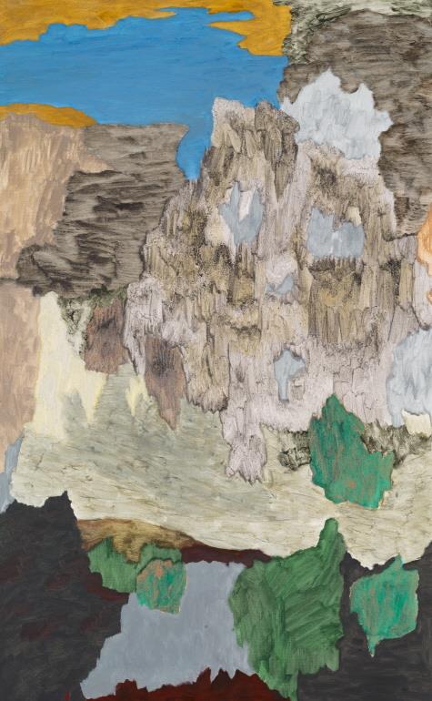 안드레아스 에릭슨, 설악산, 캔버스에 유채, 아크릴릭, 템페라, 130×80cm, 2019
