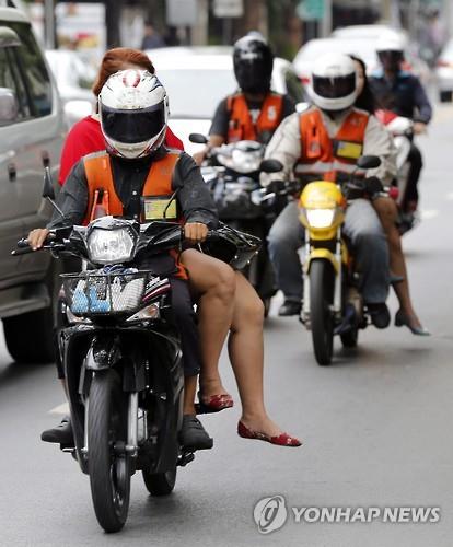 태국의 오토바이 택시 모습(기사와 상관없음)