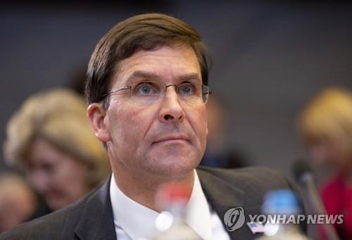 마크 에스퍼 미국 국방부 장관
