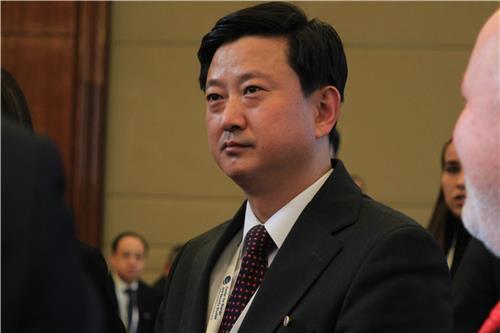 모스크바=연합뉴스) 유철종 특파원 = '모스크바 비확산회의'(MNC)에 참석한 조철수 북한 외무성 미국 국장.