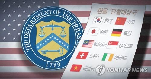 미국, 한국 등 10개국 관찰대상국 지정 (PG)