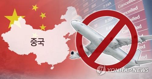 항공업계 중국노선 운항중단·감편(PG)