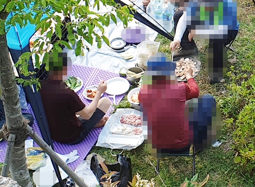 울산수목원 앞 계곡서 삼겹살 파티…행락철 민원 빗발