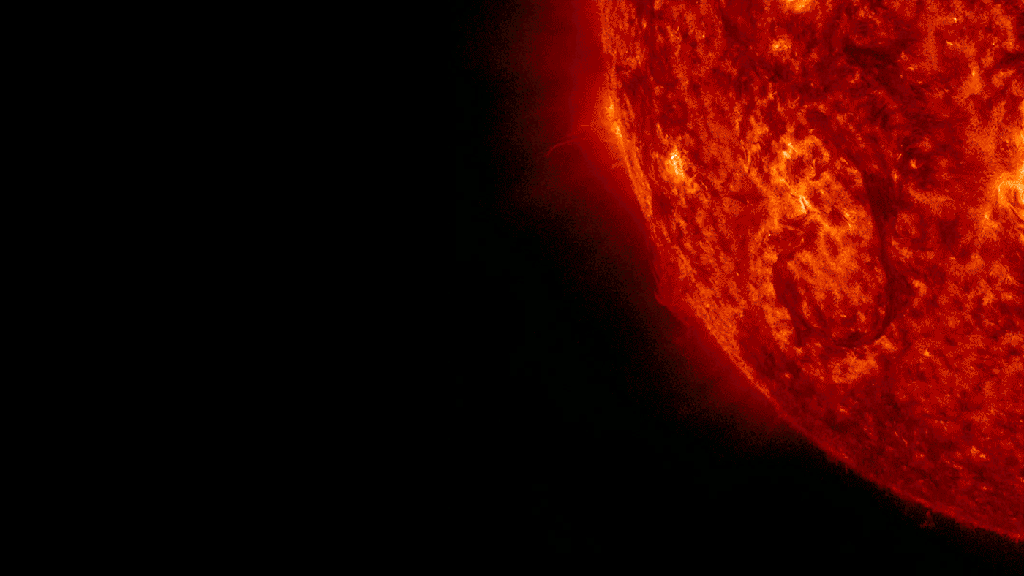 2014년 9월 26일 NASA 태양활동관측위성 SDO로 포착한 태양폭발 